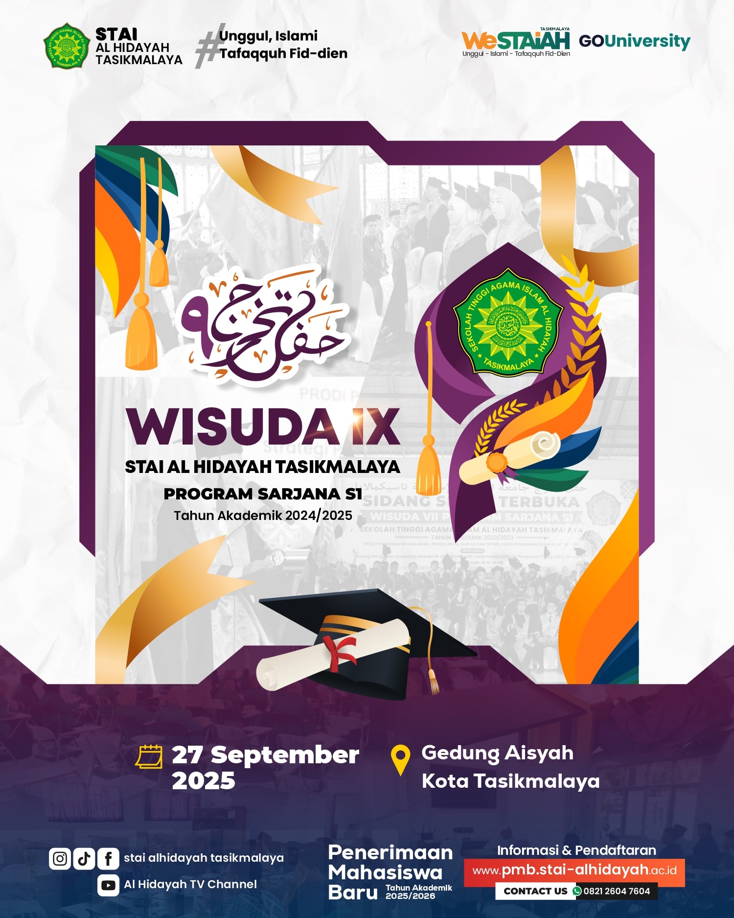 Wisuda IX STAI Al Hidayah Tasikmalaya